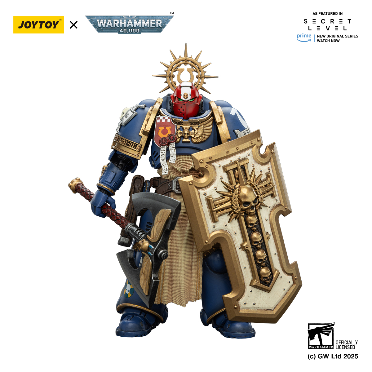 Ultramarines Metaurus with Power Axe, Stormshield and Plasma Pistol - view 13
